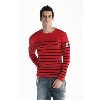 Pull Moncler Rouge Pour Homme Pas Cher